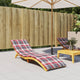 Vidaxl Lounger Kissen 200x50x3 cm Oxford Fabric Diamond Muster rot
