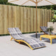 Vidaxl Lounger Kissen 200x50x3 cm Oxford Fabric Diamond Muster grau
