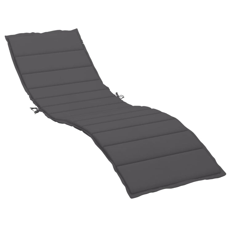 Vidaxl Lounger Kissen 200x60x3 cm Oxford Stoffanthrazit -gelöscht