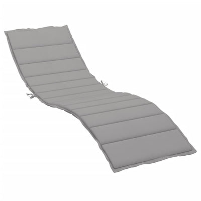 Vidaxl Lounger Kissen 200x60x3 cm Oxford Stoff grau
