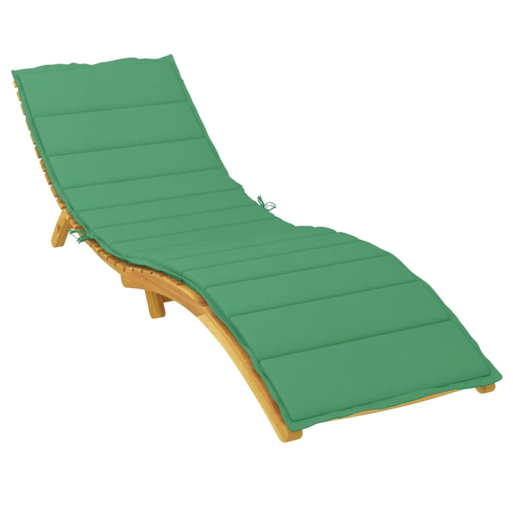 Vidaxl Lounger Kissen 200x60x3 cm Oxford Stoff grün