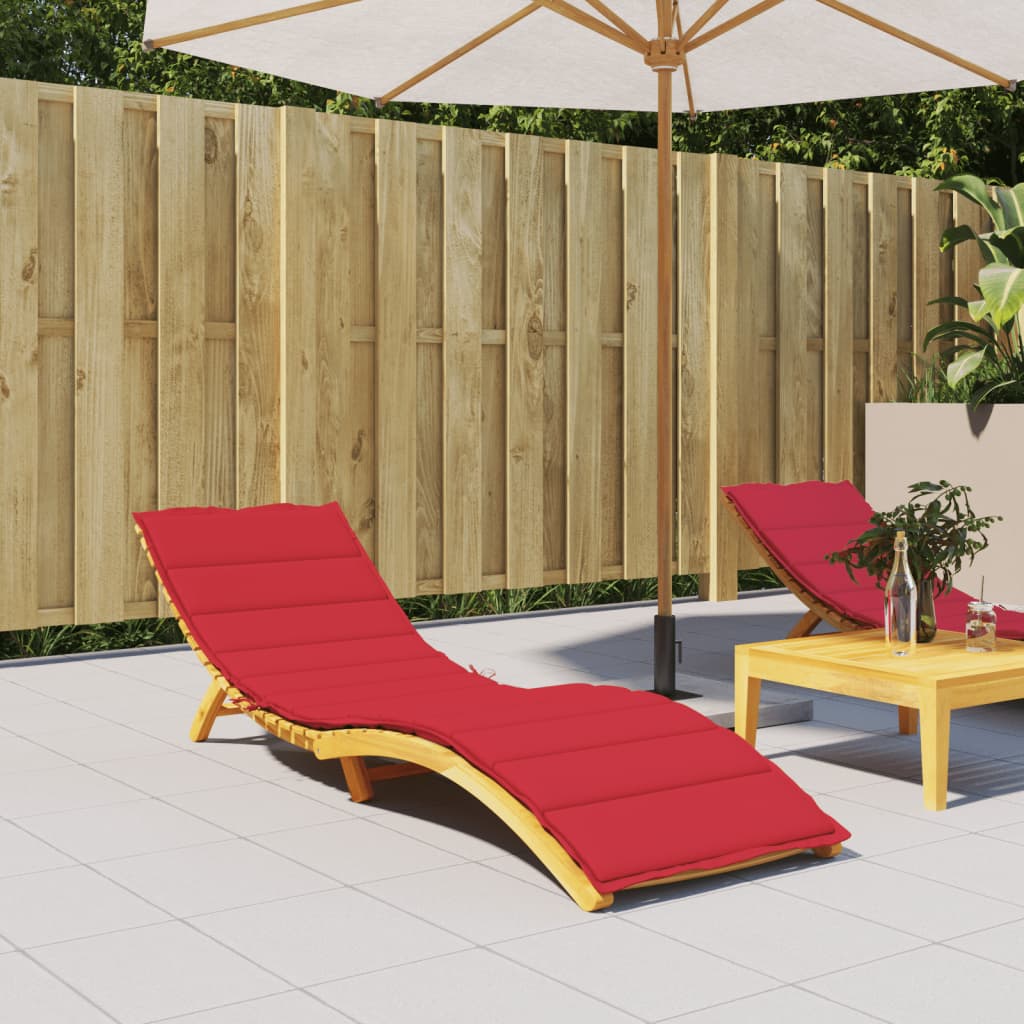 Vidaxl Lounger Kissen 200x60x3 cm Oxford Stoff rot