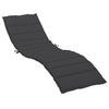 Vidaxl Lounger Kissen 200x60x3 cm Oxford Stoff schwarz