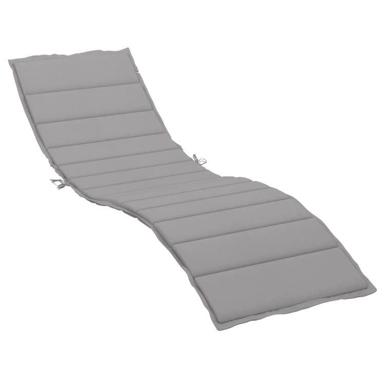 Vidaxl Lounger Kissen 200x70x3 cm Oxford Stoff grau