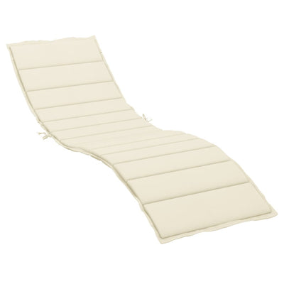 Vidaxl Lounger Kissen 200x70x3 cm Oxford Fabric Cream -Colored