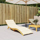 Vidaxl Lounger Kissen 200x70x3 cm Oxford Fabric Cream -Colored