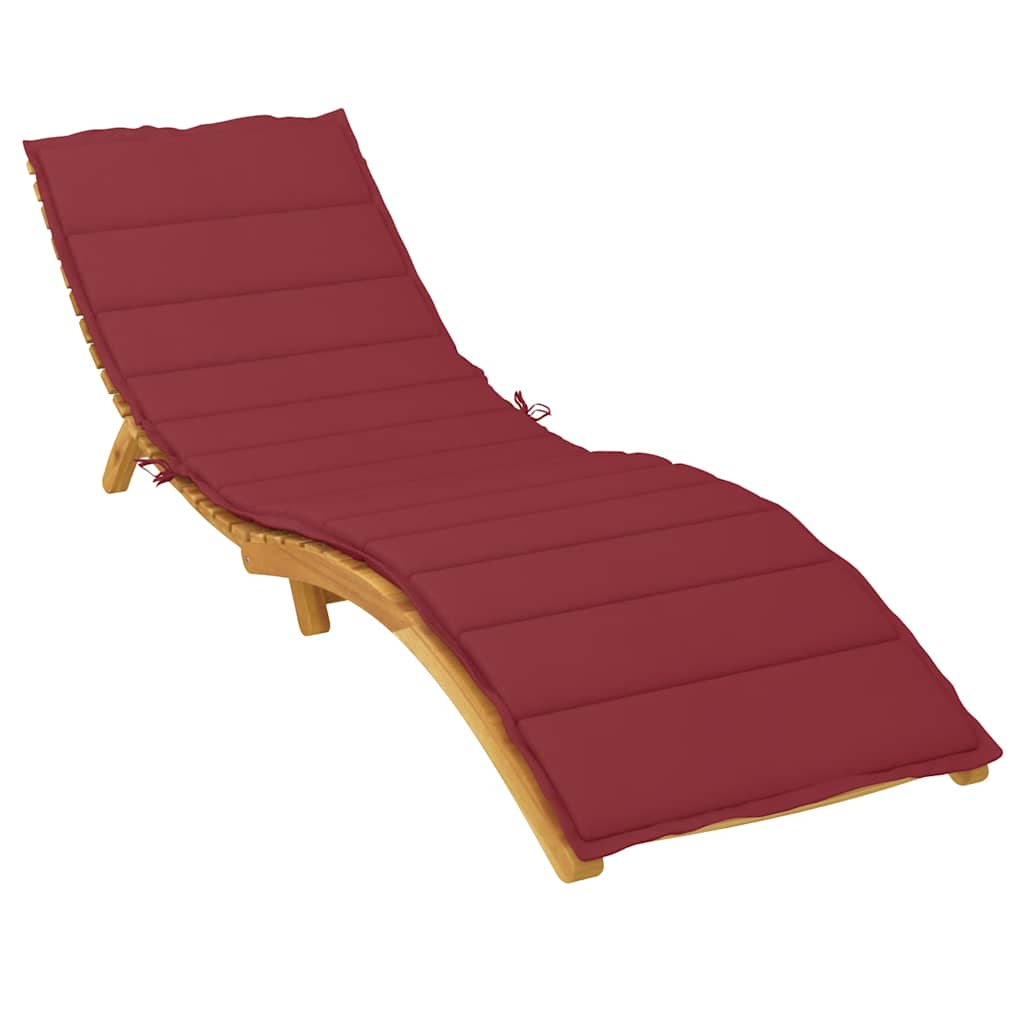 Vidaxx Liegekissen 200x70x3 cm Oxford-Stoff weinrot