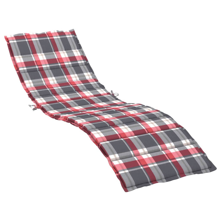 Vidaxl Lounger Kissen 200x70x3 cm Oxford Fabric Diamond Muster rot