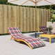 Vidaxl Lounger Kissen 200x70x3 cm Oxford Fabric Diamond Muster rot