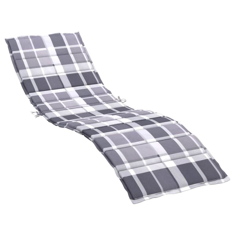 Vidaxl Lounger Kissen 200x70x3 cm Oxford Fabric Diamond Muster grau