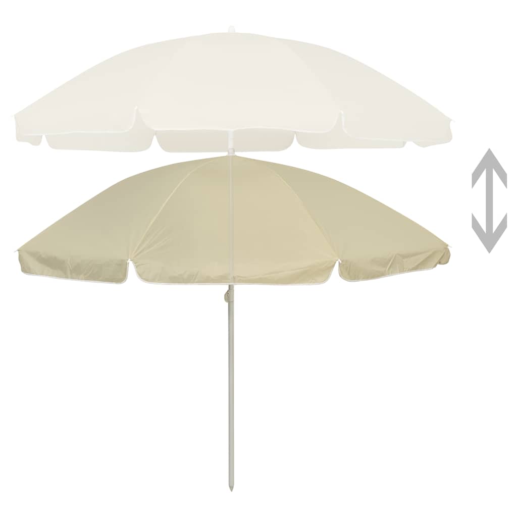 VidaXL Strandschirm 240 cm sandgelb