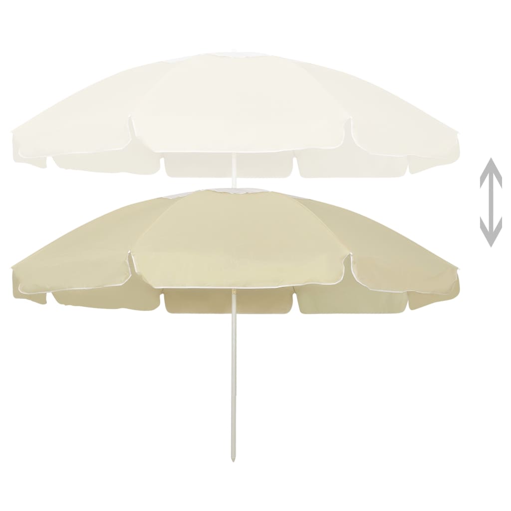 VidaXL Strandschirm 240 cm sandgelb