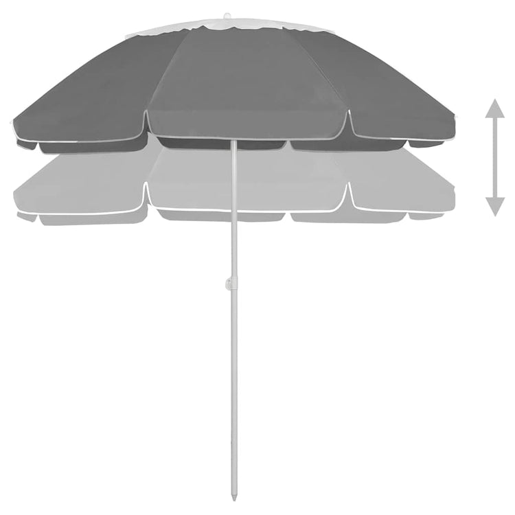 VidaXL Strandschirm 300 cm Anthrazit