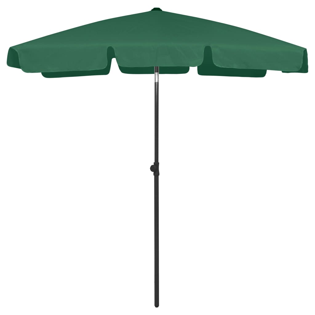 Vidaxl Strandparasol 180x120 cm Grün