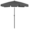 Vidaxl Strandparasol 180x120 cm Anthrazit -ausgelöst
