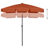 Vidaxl Strandparasol 180x120 cm Terrakotta -ausgelöst