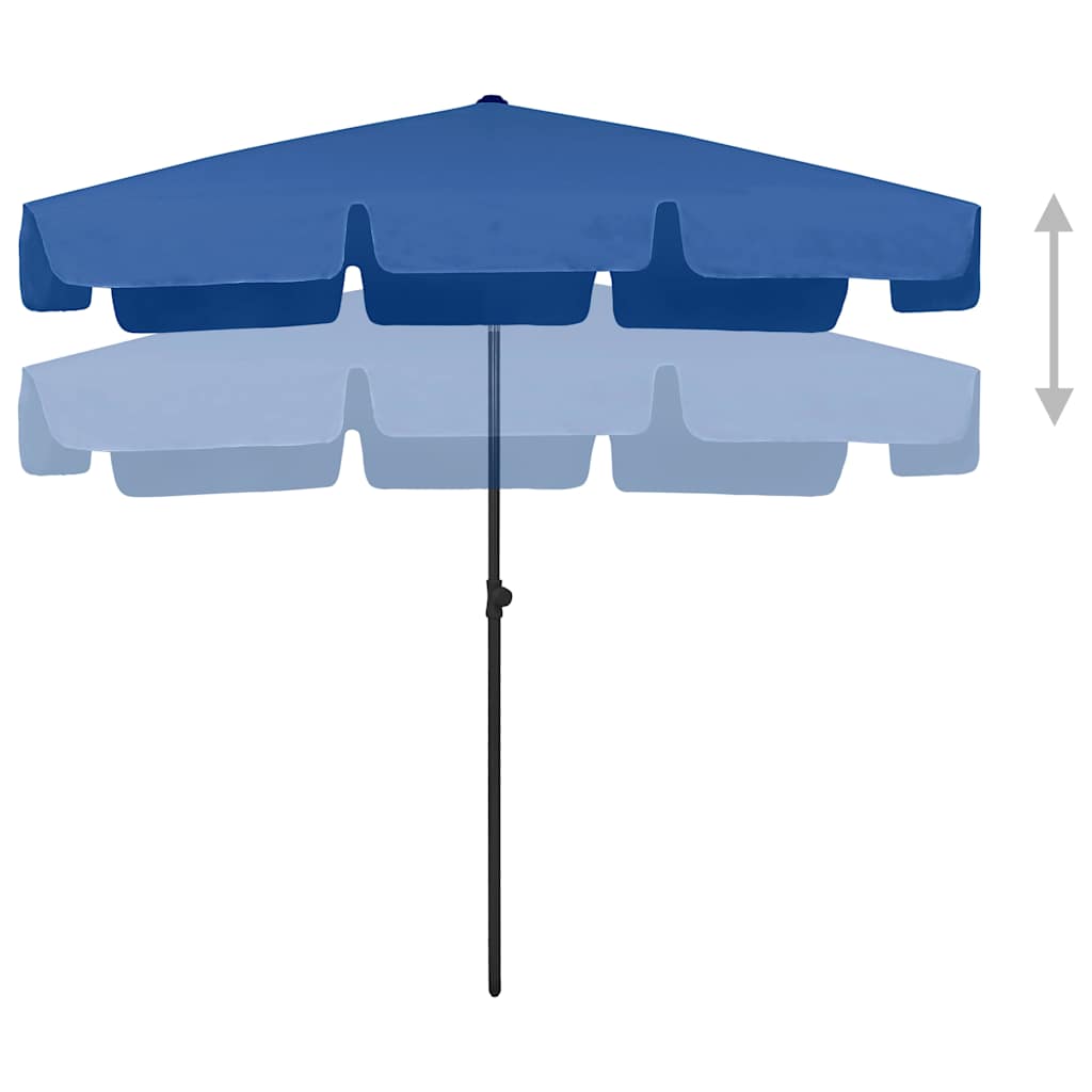 VidaXL Strandschirm 200x125 cm azurblau