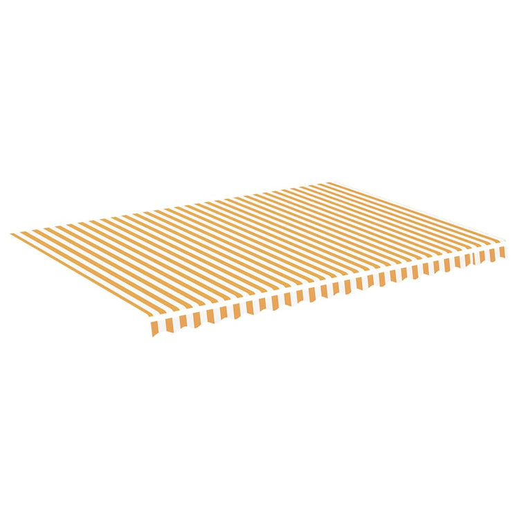 Vidaxl Ersatztuch für Luifel 5x3,5 m gelb und weiß