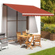 Vidaxl Ersatztuch für Luifel 4x3,5 m orange und braun