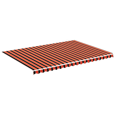 Vidaxl Ersatztuch für Luifel 5x3,5 m orange und braun