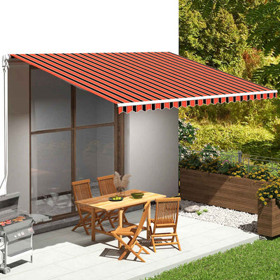 Vidaxl Ersatztuch für Luifel 5x3,5 m orange und braun