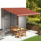 Vidaxl Ersatztuch für Luifel 5x3,5 m orange und braun