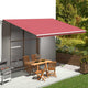 Vidaxl Ersatztuch für Luifel 5x3,5 M Bordeaux rot
