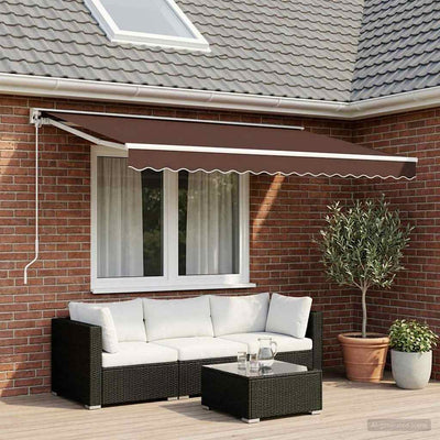 Vidaxl Ersatztuch für Luifel 4,5x3,5 m braun