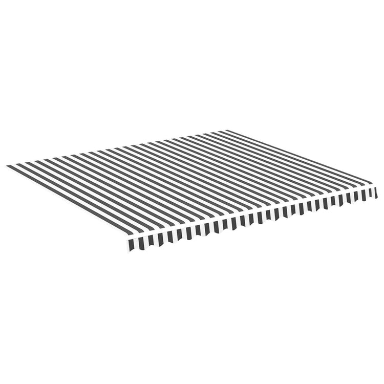 Vidaxl Ersatztuch für Luifel 4x3,5 m Anthrazit -geläutet und weiß