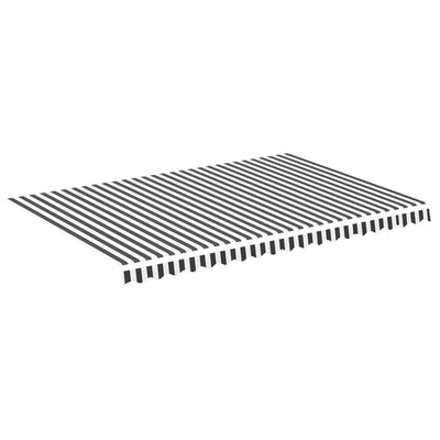 Vidaxl Ersatztuch für Luifel 4,5x3 m Anthrazit -geläutet und weiß