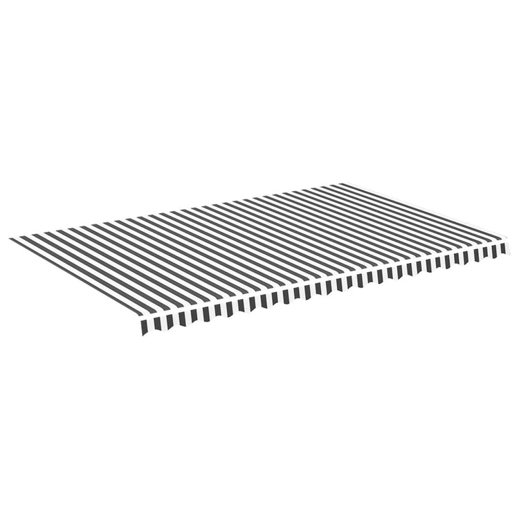 Vidaxl Ersatztuch für Luifel 5x3 m Anthrazit -geläutet und weiß