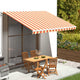 Vidaxl -Ersatztuch für Luifel 4x3,5 m Gelb und Orange