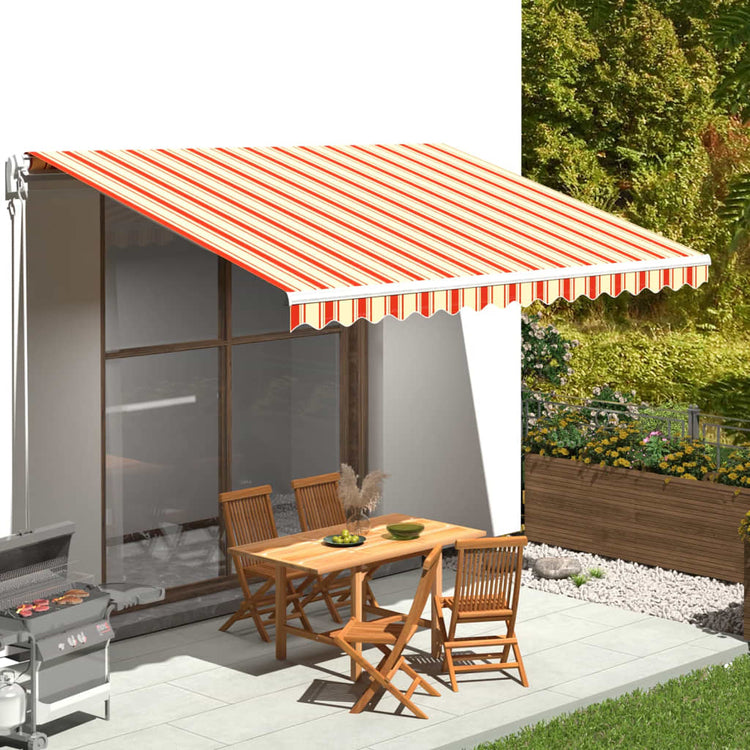 Vidaxl Ersatztuch für Luifel 4,5 x 3 gelb und orange