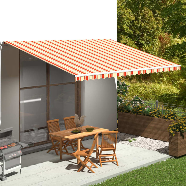 Vidaxl Ersatztuch für Luifel 5x3,5 m gelb und orange
