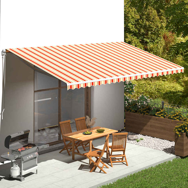 Vidaxl -Ersatztuch für Luifel 6x3 m gelb und orange