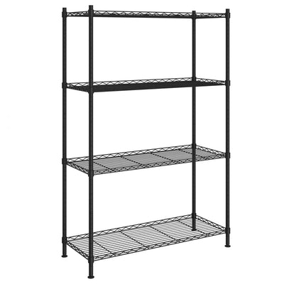 Vidaxx Lagerregal 4-lagig 200 kg 90x35x137 cm schwarz