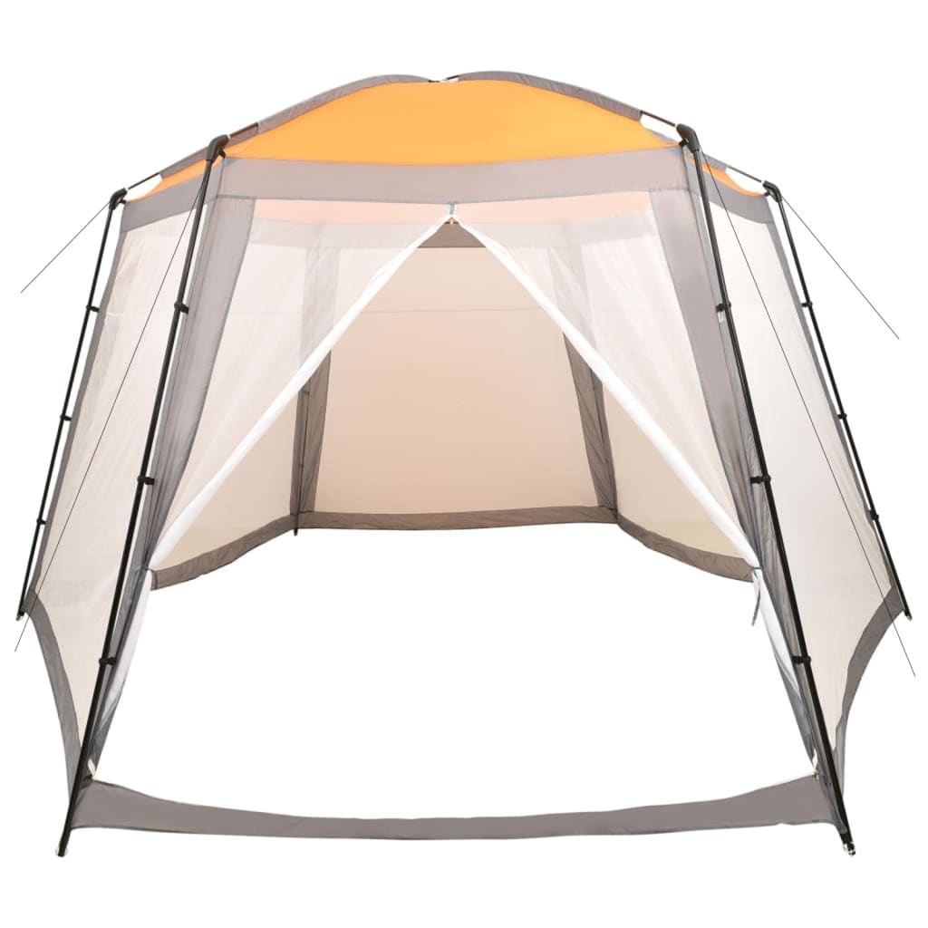 Vidaxl Schwimmbadzelt 500x433x250 cm Stoff grau