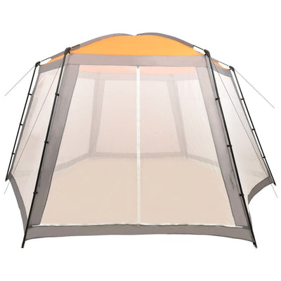 Vidaxl Schwimmbadzelt 660x580x250 cm Stoff grau