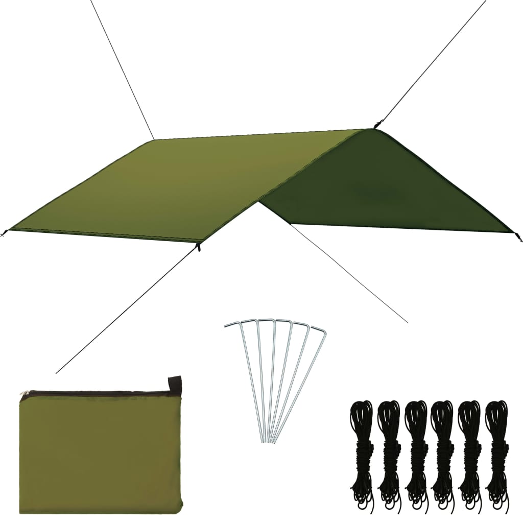 Vidaxl Dek Segel 4x4 m grün