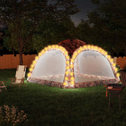 VIDAXL -Partyzelt mit LED- und 4 Seitenwänden 3.6x3.6x2,3 M Tarn - afbeelding 1