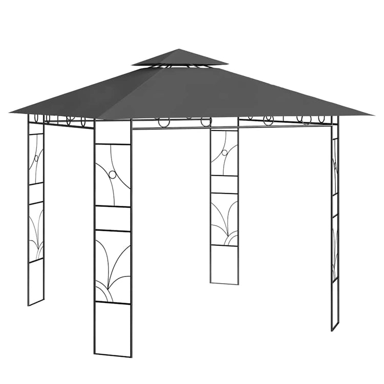 Vidaxl Arbor 160 g m² 3x3x2,7 m Anthrazit -gelöscht