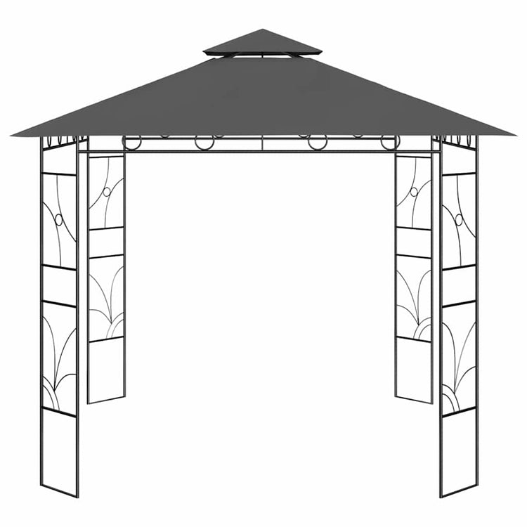 Vidaxl Arbor 160 g m² 3x3x2,7 m Anthrazit -gelöscht