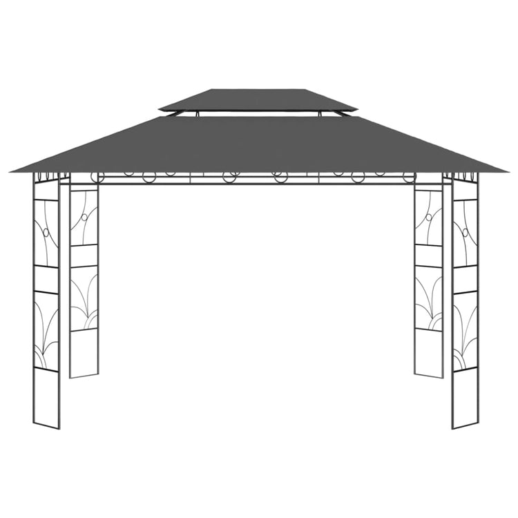 Vidaxl Arbor 160 g m² 4x3x2,7 M Anthrazit -gelöscht
