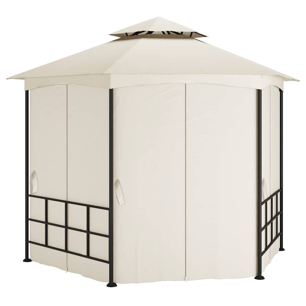 Vidaxx Pavillon mit Seitenwänden 3,1x2,7 m cremefarben