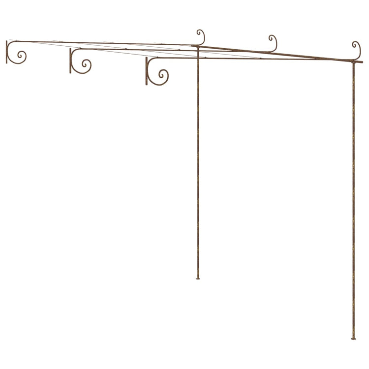 Vidaxl Tuinpergola 3x3x2,5 m Eisen -Antikebraun