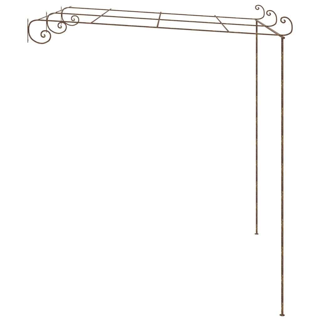 Vidaxl Tuinpergola 3x3x2,5 m Eisen -Antikebraun