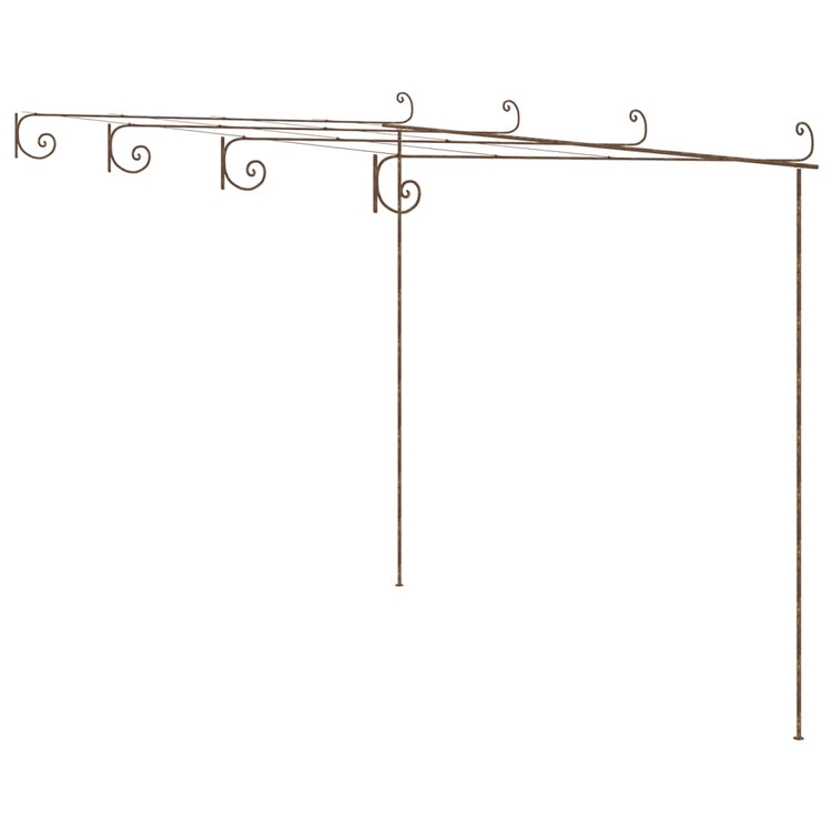 Vidaxl Tuinpergola 4x3x2,5 m Eisen Antiquitätenbraun