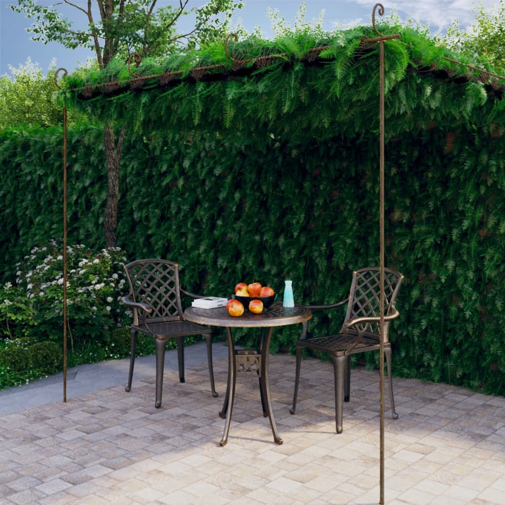 Vidaxl Tuinpergola 4x3x2,5 m Eisen Antiquitätenbraun