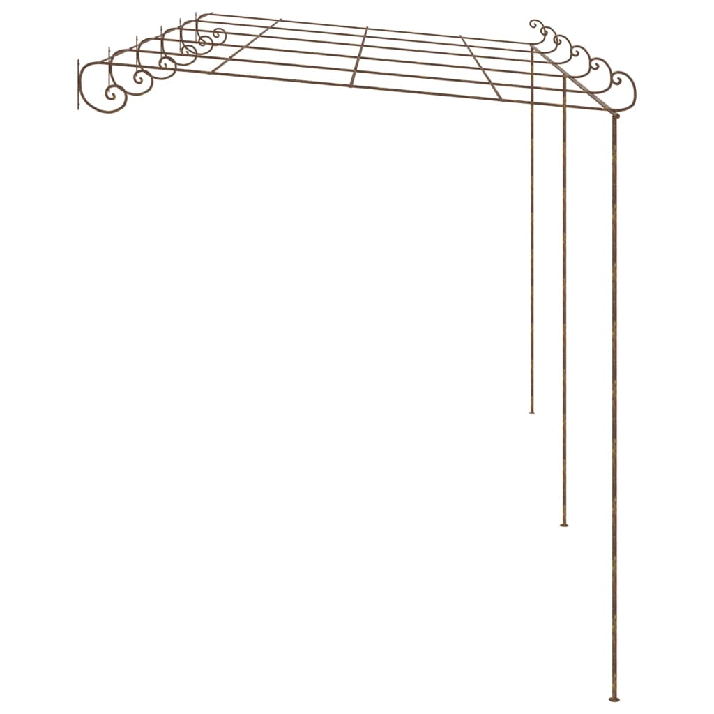 Vidaxl Tuinpergola 6x3x2,5 m Eisen Antiquitätenbraun