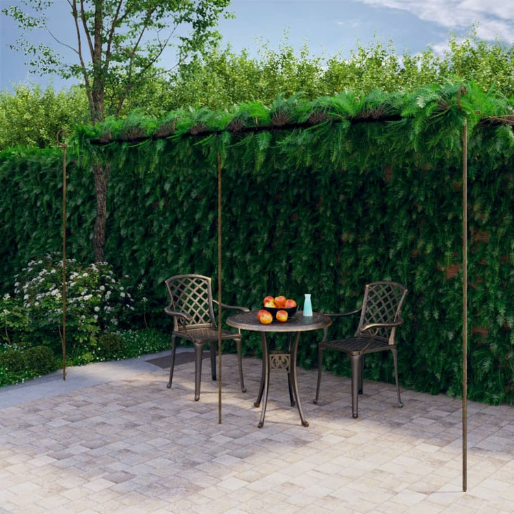 Vidaxl Tuinpergola 6x3x2,5 m Eisen Antiquitätenbraun
